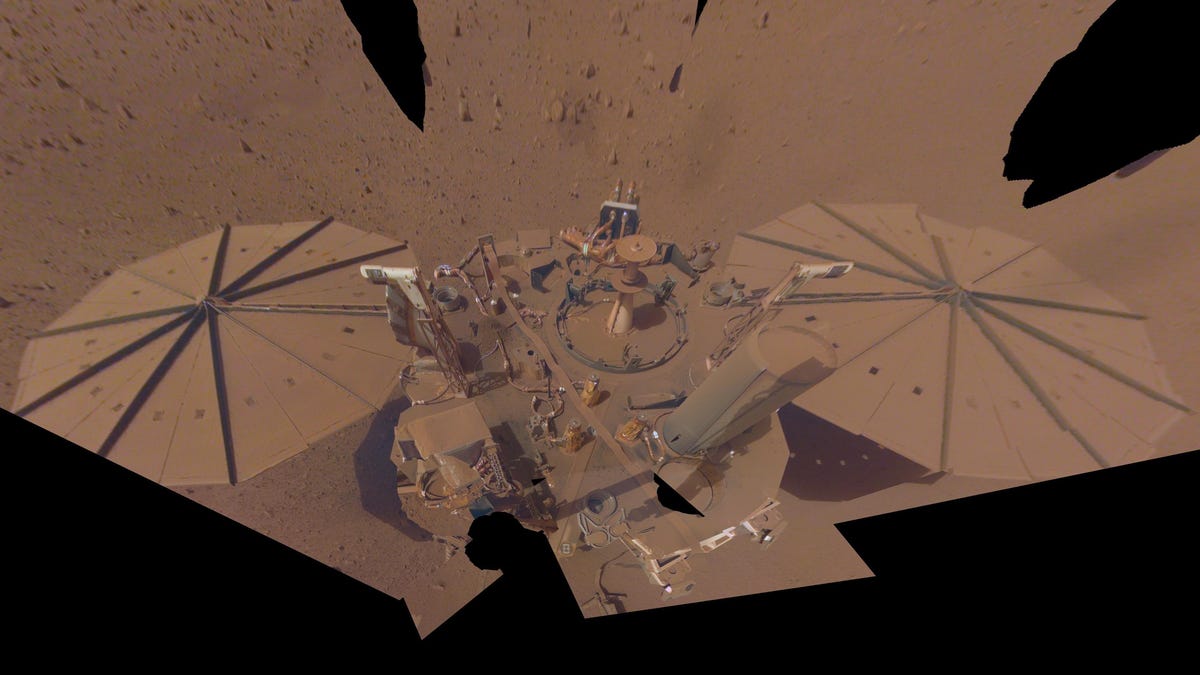Here’s the last selfie from the faded Insight Mars lander