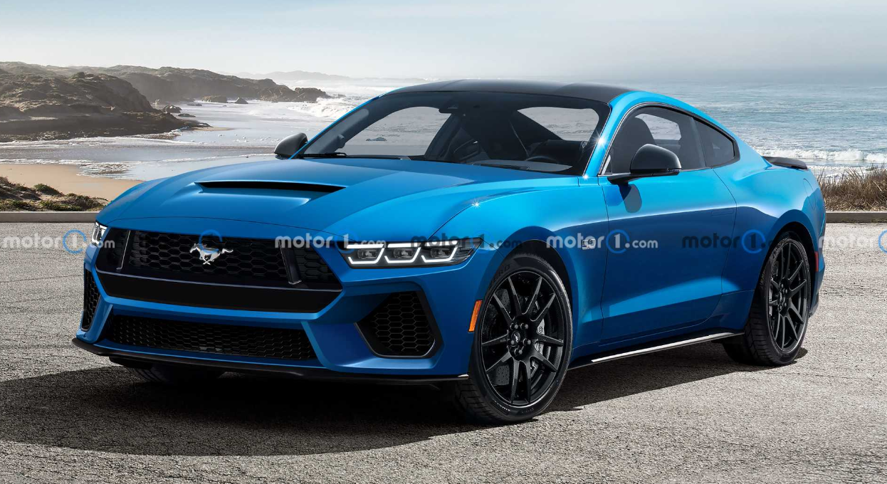 The first images of the Ford 2024 Mustang revealed in a stunning 3D rendering