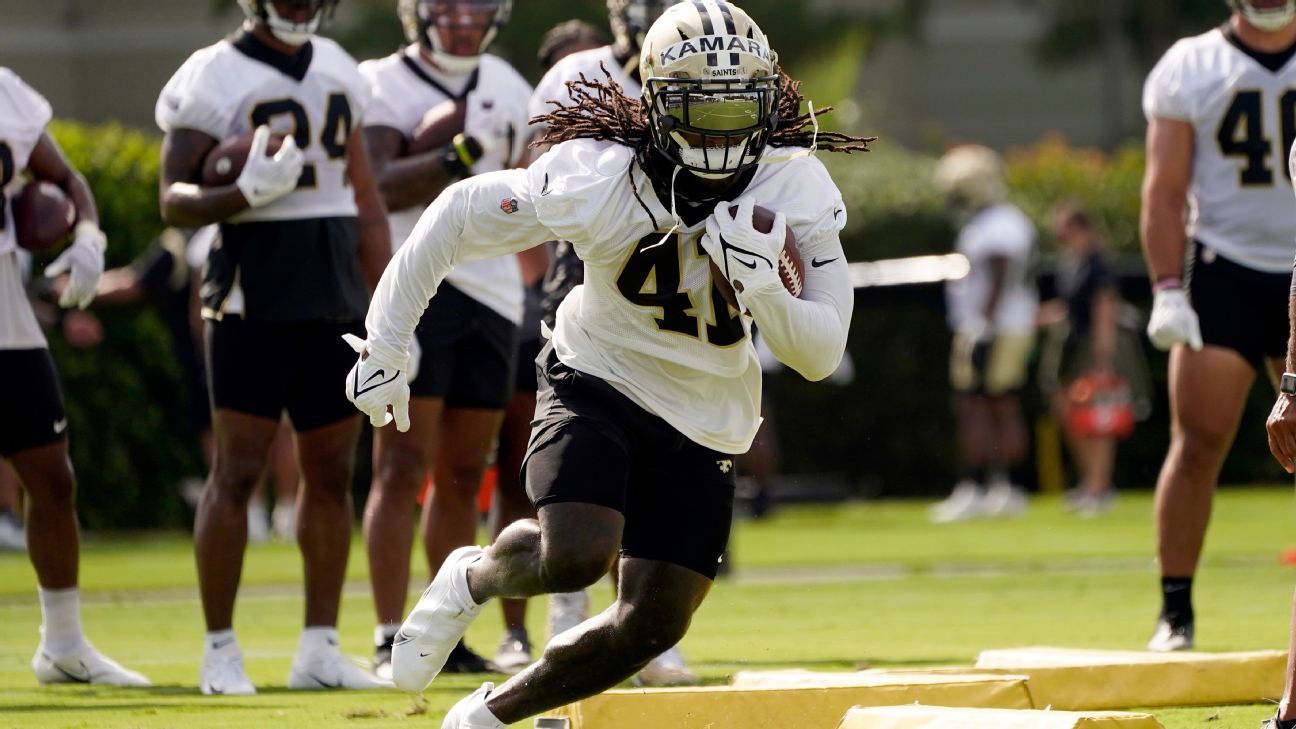 New Orleans Saints RP Alvin Camara (rib) Doubtful vs. Tampa Bay Buccaneers