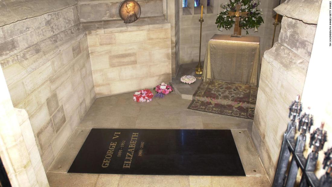 Where will the queen be buried?  Why won’t the Royal Vault be his last resting place