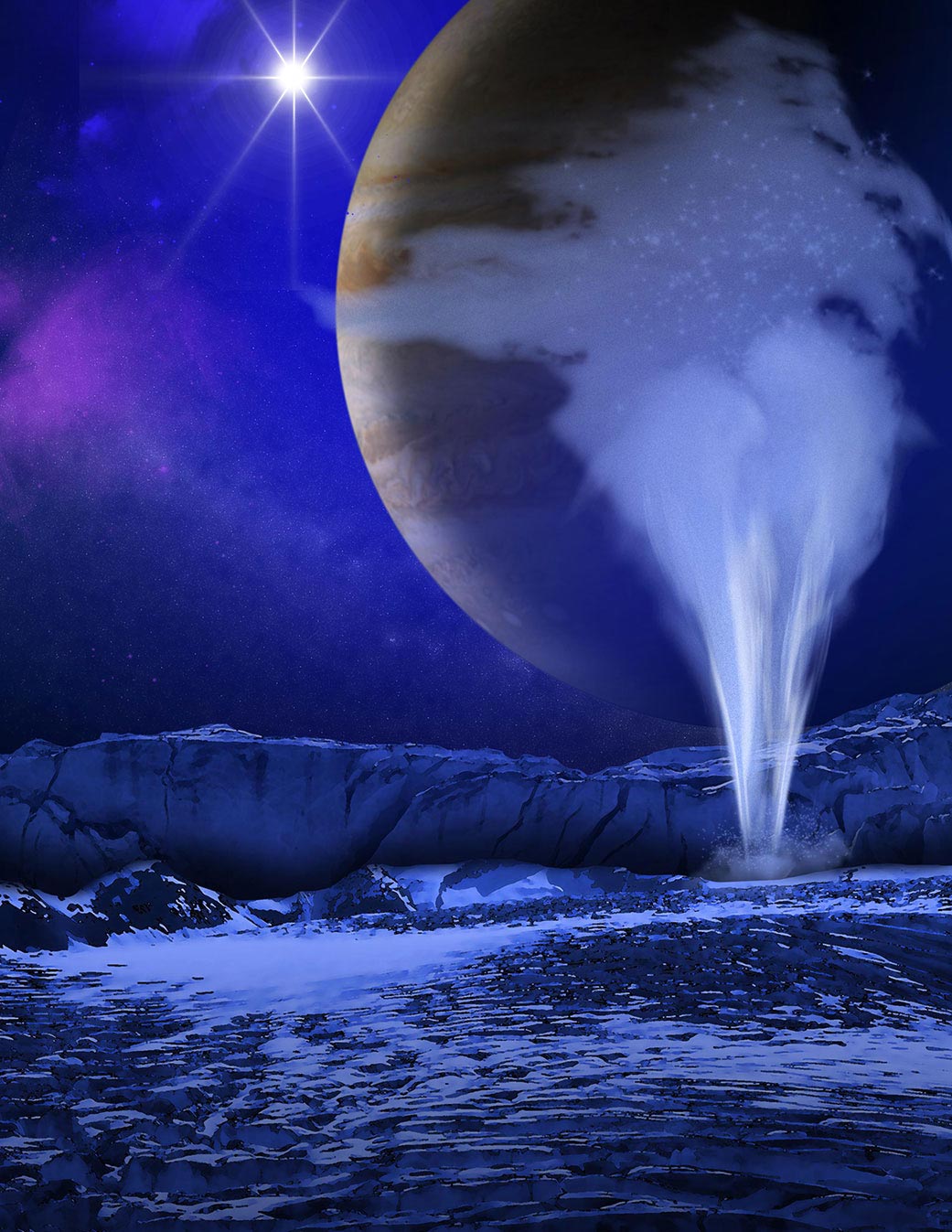 NASA says shallow lakes in the icy crust of Jupiter’s moon Europa could erupt