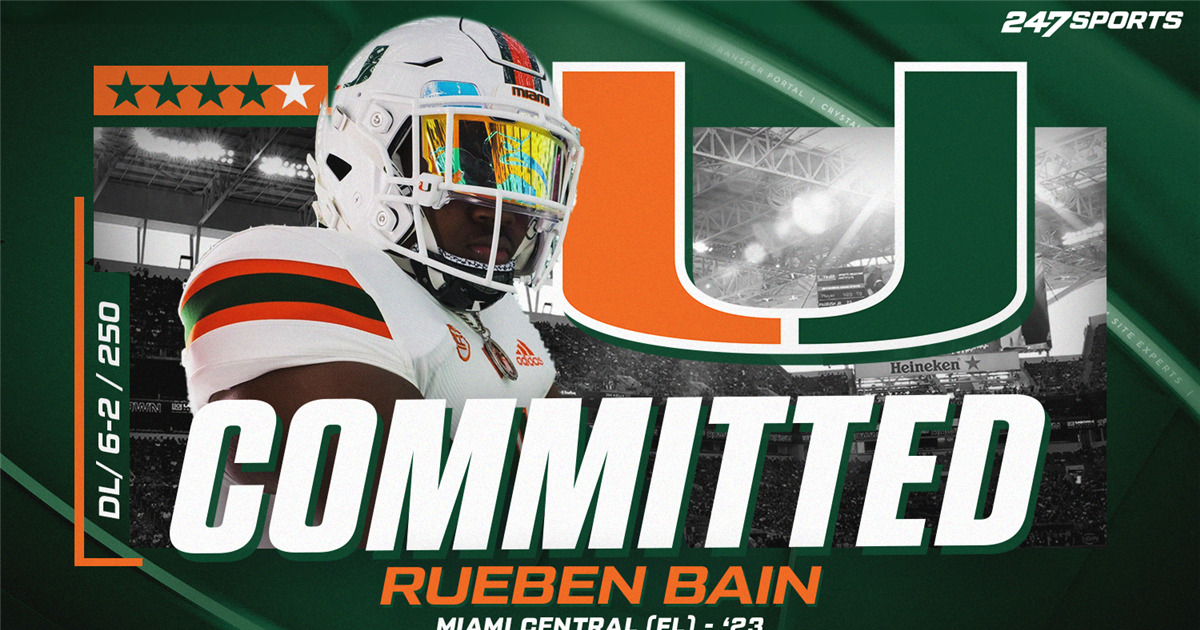 EDGE Rueben ‘Hurricane’ Bain is committed to Miami